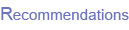 Recommendations